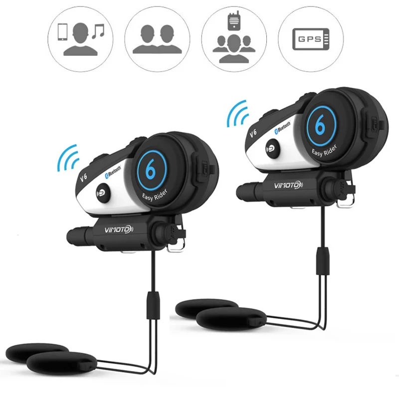 vimoto v6 helmet bluetooth headset