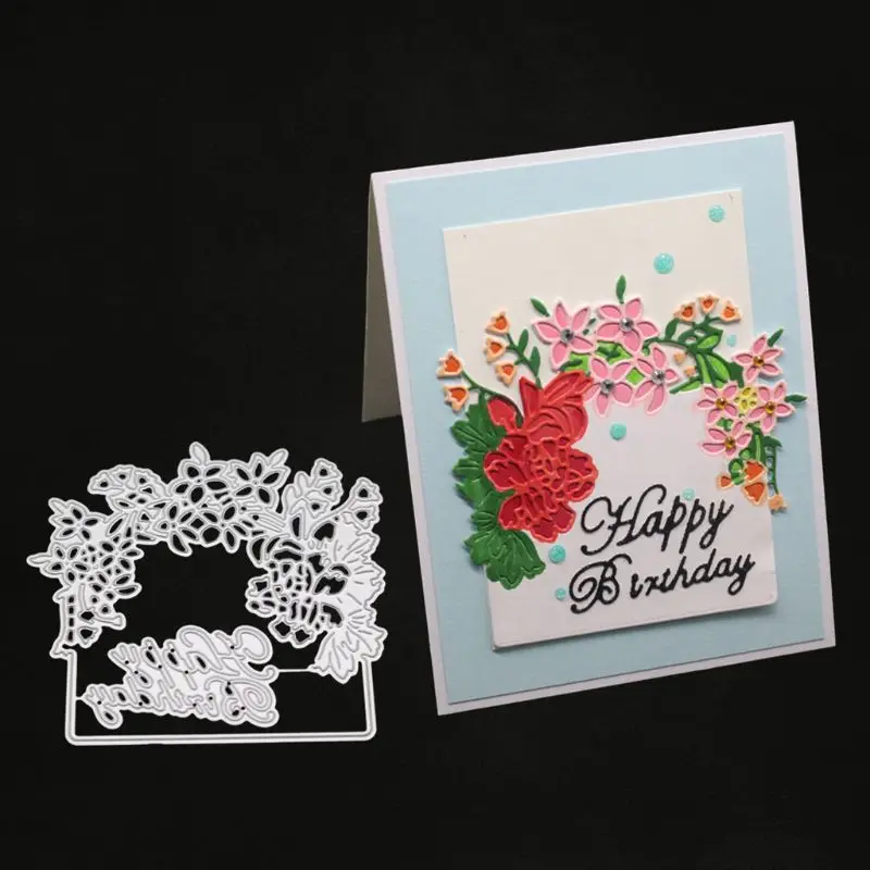 

1Set Flower Lace Metal Cutting Dies Stencil DIY Scrapbooking Album Stamp Paper Card Embossing Craft Decor