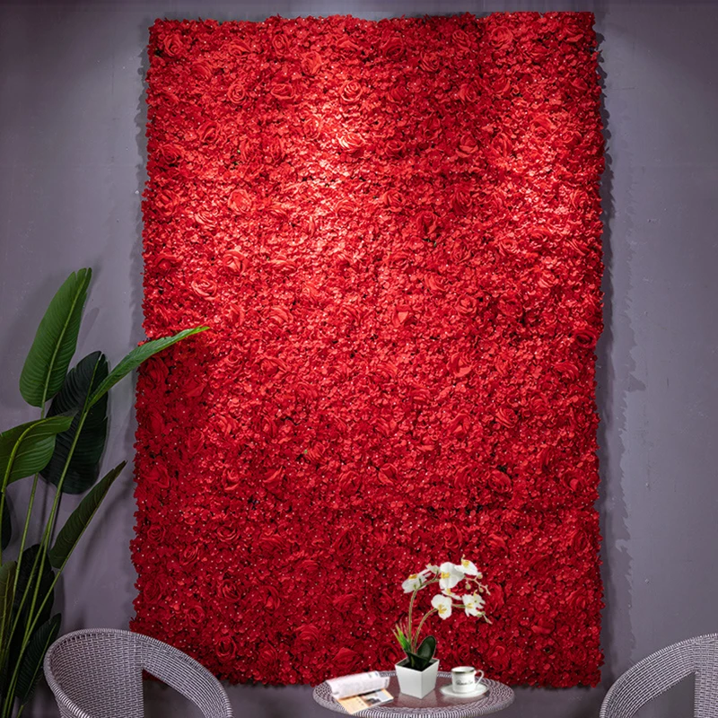 60X40 см Искусственный Шелковый цветок розы стены Свадебные Рождественские украшения латексные шары детский душ фон