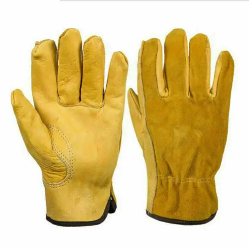 Work Gloves Hand Protection Mechanics Tradesman Farmer's Gardening DIY Builders 