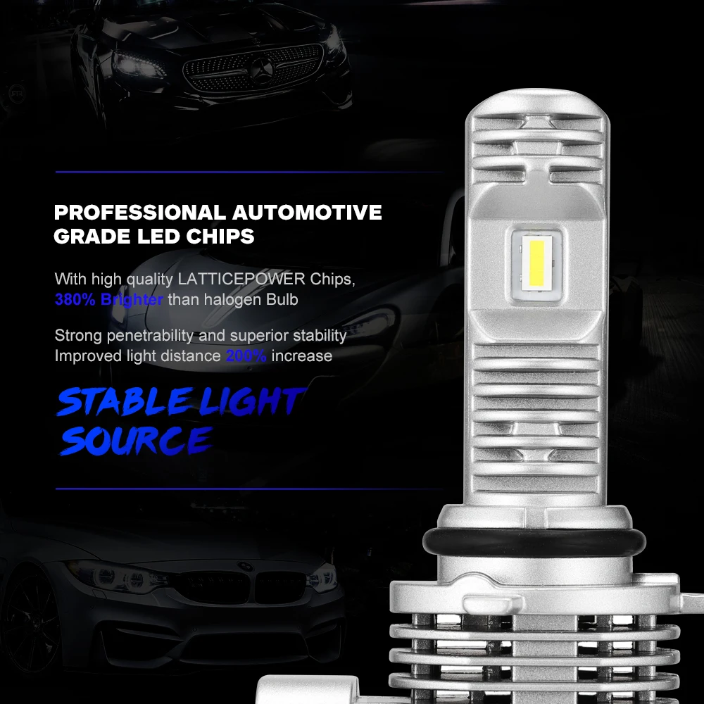 NOVSIGHT 2020 NEWEST 1:1 design LED Car Headlight Bulbs LED H4 LED H7 LED H11 LED H8 LED H9 LED 9005 HB3 LED 9006 HB4 LED 6000K 8000LM 40W LED Fog Lights Headlamp bulbs Luces LED Para auto lamps