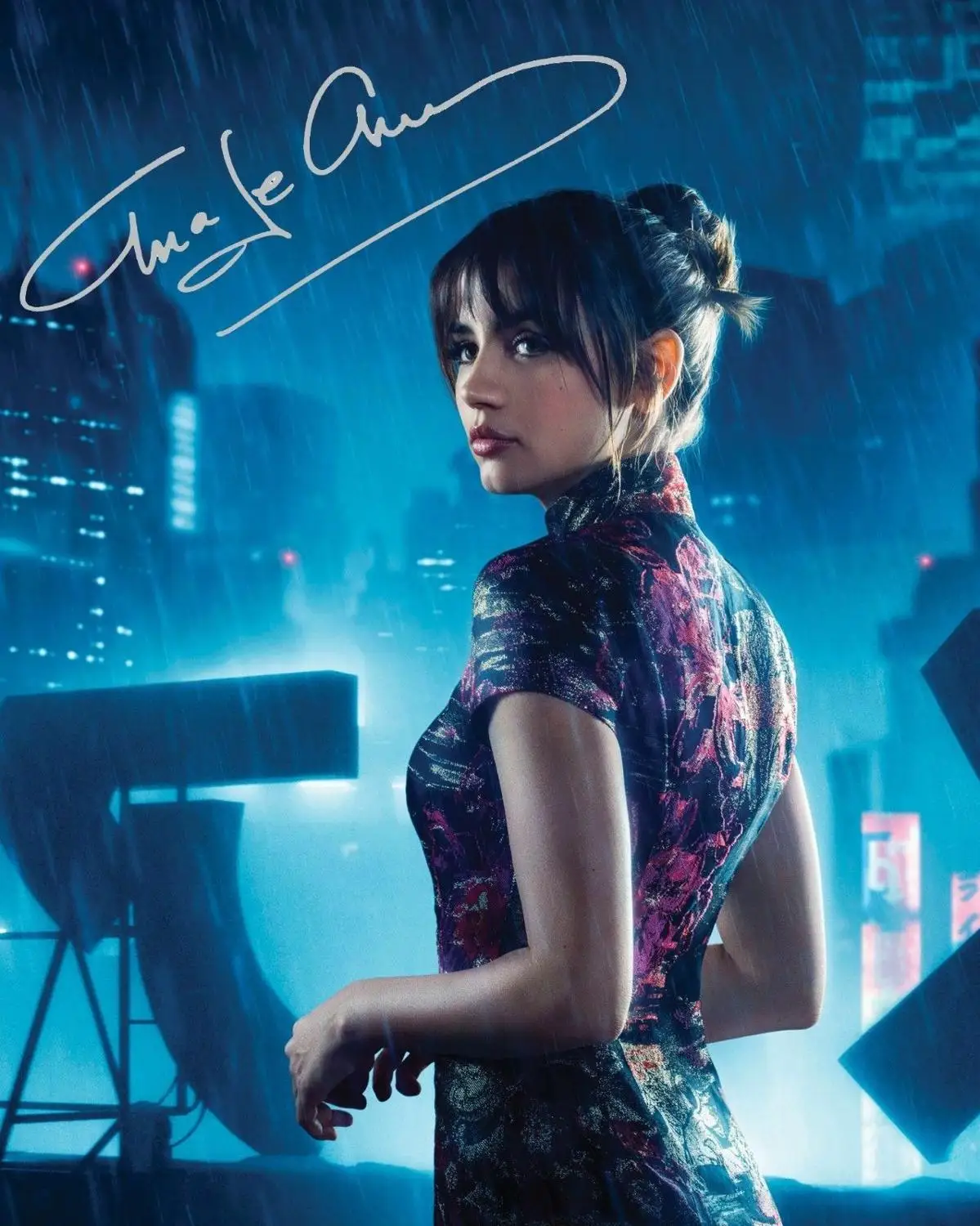 

ANA DE ARMAS SIGNED Art Film Print Silk Poster Home Wall Decor 24x36inch