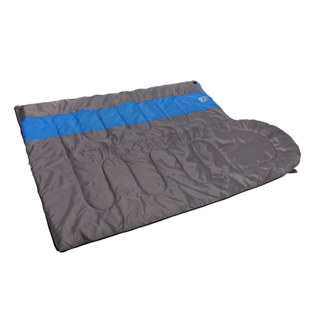500G Blue Теплый спальный мешок для кемпинга, походные спальные мешки, туристическое Походное снаряжение, конверт, стильная Лоскутная сумка для отдыха, трендовые товары - Цвет: 500G Blue