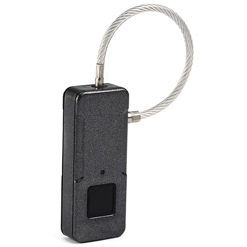 

Outdoor Rechargeable Smart Keyless Fingerprint Lock Top Security Fingerprint Padlock For Travel Bags Luggage Suitcase Backpack