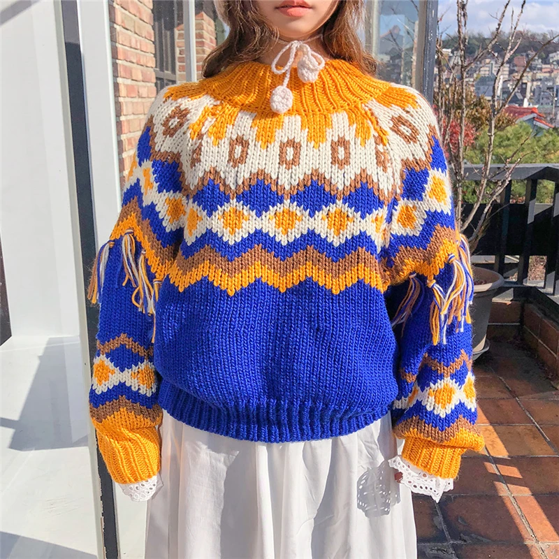 

Sweet Arygle Chic Korean Design Sweaters+Lace-up Simple Solid All-match Ruffles Dress for Ladies Elegant Sets for Autumn 2020