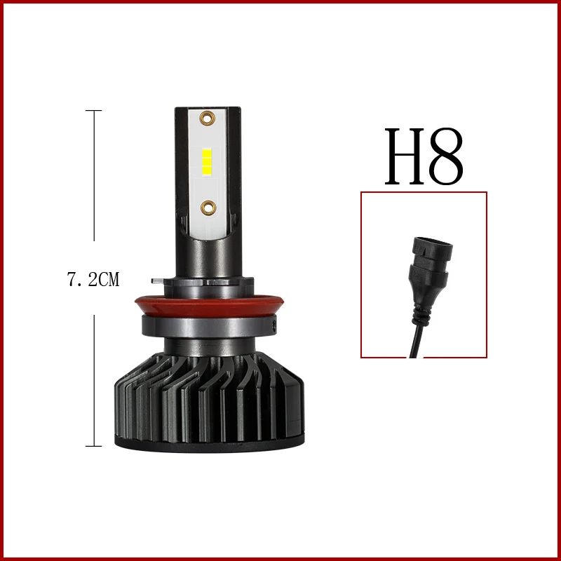 2X светодиодный фары 6500K H1 H4 H7 H8 H9 H11 HB4 HB3 9005 9006 9012 Авто S2 автомобильные лампы для передних фар 65 Вт 9600LM стайлинга автомобилей Светодиодный - Испускаемый цвет: H8