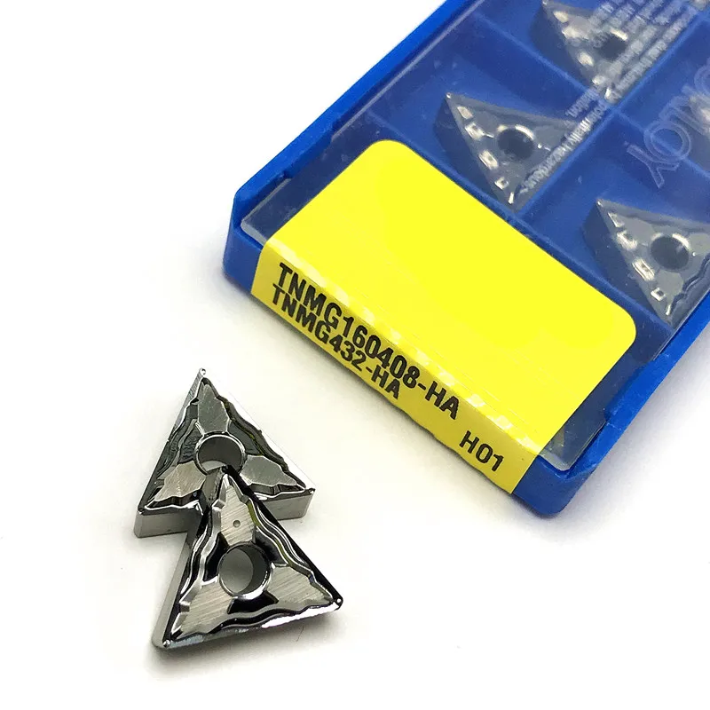 

KORLO turning insert TNMG160402/04/08 HA H01 external turning tool, CNC lathe tool for machining AL + TIN alloy wood.