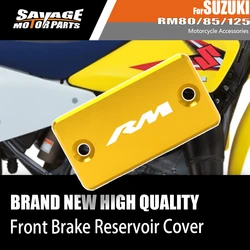 Motorcycle Front Brake Reservoir Cover For SUZUKI RM 80 85 125 250 1986-2019 RM80 RM85 RM125 Oil Fluid Cylinder Cap Accessories