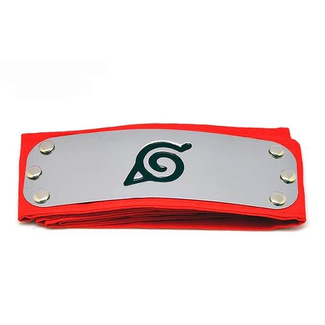 Anime Akatsuki Kakashi Uchiha Sasuke Headband Logo Cosplay Costume Accessories 19 red