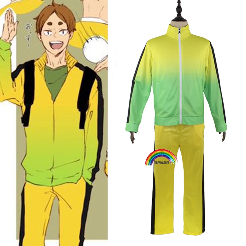 

Haikyuu Season 4 MSBY Cosplay Jacket Kiyoomi Sakusa Uniform Tetsurou Kuroo Anime Costume Volleyball Yellow Sportswear Jersey