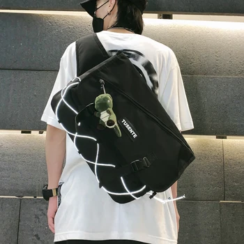 

Messenger Bag Male Fashion Brand Japanese INS Leisure Student Postman Bag Workers Bag Motorcycle Shoulder Bag