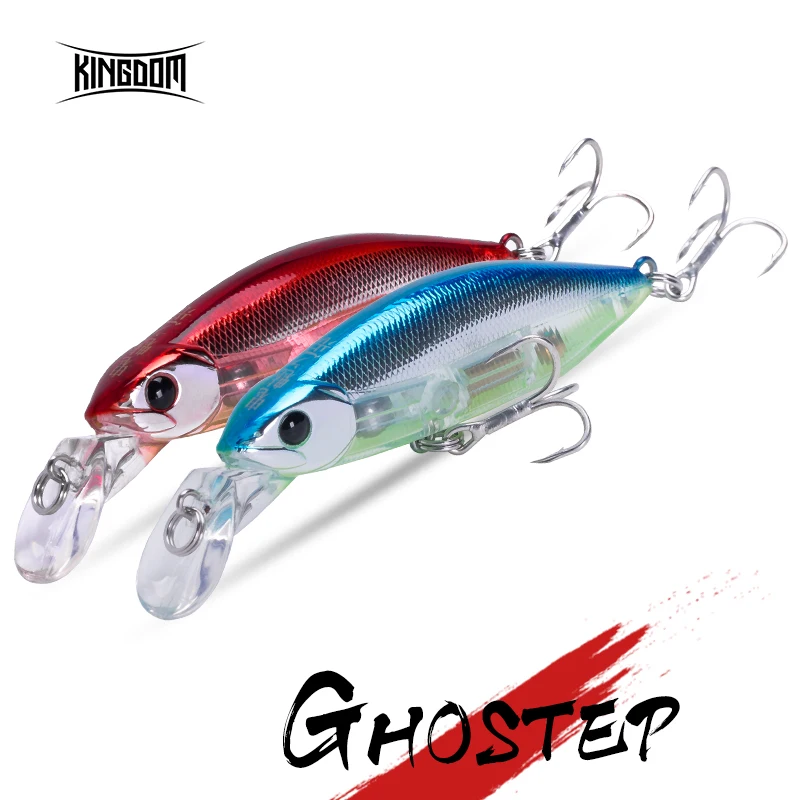 

Kingdom fishing lure GS 7g 55mm small minnow all swimming level with origin hooks good pose new arrival model 6504