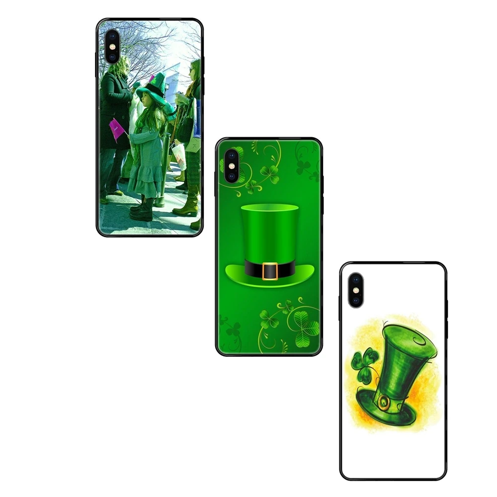 Green Cap Leaf Clover Lucky For Xiaomi Mi Note A1 A2 A3 5 5s 6 8 9 10 SE Lite Pro Ultra Discount Youth Black Soft TPU Live Love | Мобильные
