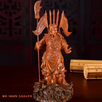 

Large Kowloon Guan Gong sculpture statue，Resin mythical figure，Modern art sculpture，High-quality home decoration，business gift