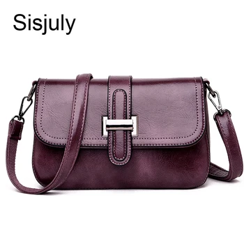 

Sisjuly Vintage Zipper&Hasp Leather Shoulder Bag Women High Quality Pillow Messenger Bags Ladies ladies Luxury Bags 2019 Bolso