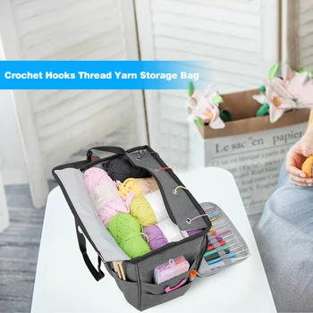 

Knitting Sewing Tools Bag Practical Multi-functional Durable Crochet Organizer DIY Needles Needlework Storage Tote