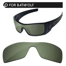Papaviva зеленый черный поляризованные Сменные линзы для Batwolf солнцезащитные очки Рамка UVA и UVB Защита