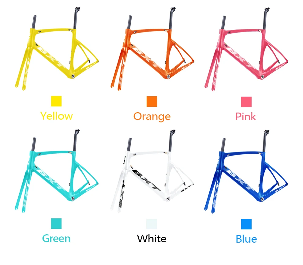 Excellent BXT Carbon Road Frame 700C V brakes Di2 Mechanical UD matte glossy cycling race bicycle frameset Free shipping 15