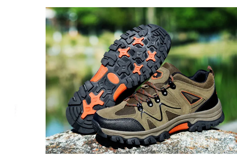 Jackshibo Hiking Upstream Shoes Boots For Men Outdoor Trekking Tourism Boots Camping Shoes Mountain Climbing Sports Sneakers