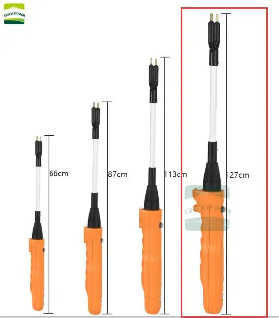 66 см-127 см световая мощность приводной артефакт свинья/Овцы/теленок фермы питающее устройство батарея водонепроницаемый анти падение Электрический свинья летучая мышь Хлыст - Цвет: Total length-127cm