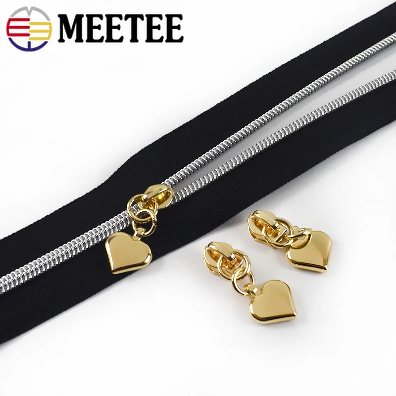 10 шт. металлические ползунки для молнии Lightgold 3 # нейлоновые куртки на одежда