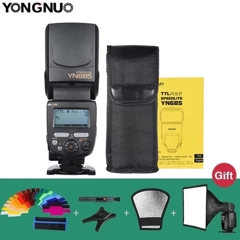 YONGNUO YN685 беспроводная 2 4G HSS ttl/i ttl вспышка Speedlite для Canon/Nikon D750 D810 D7200 D610 D7000 DSLR камера