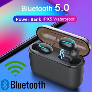 

Truely Wireless Bluetooth 5.0 Earbuds Stereo TWS Bluetooth Headset Sports Stereo Touch Control In-Ear Earphones Charging Case