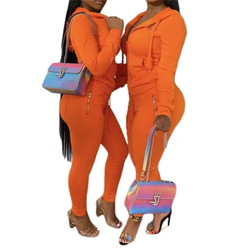 

2020 Women Autumn Two Piece Sets Casual Long Sleeve Tops Loose Sweatshirt Sweatpants Suit Outfit Ladies Tracksuits Outfits