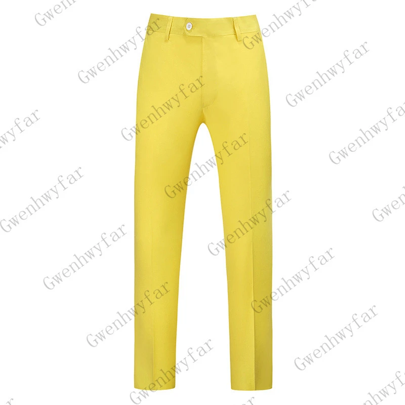 Pantalones amarillos hombre, Pantalón recto, informal, a la moda, de negocios, talla grande 40, nuevo diseño, otoño|Pantalones traje| - AliExpress