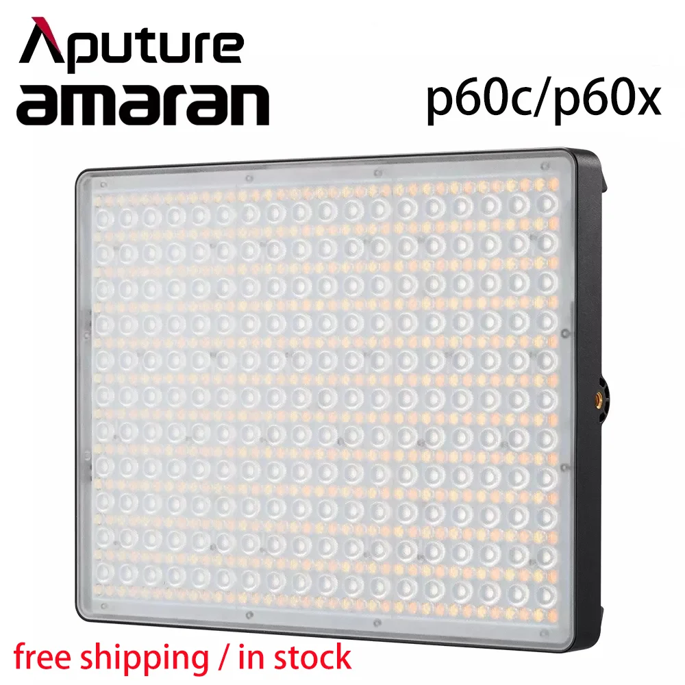 Adept bronze evaluate Aputure Amaran P60c RGBWW full color P60x Bi color LED Panel Lamp 2500K  7500K Suitable Sidus Link App For Short Video Light|Photographic Lighting|  - AliExpress