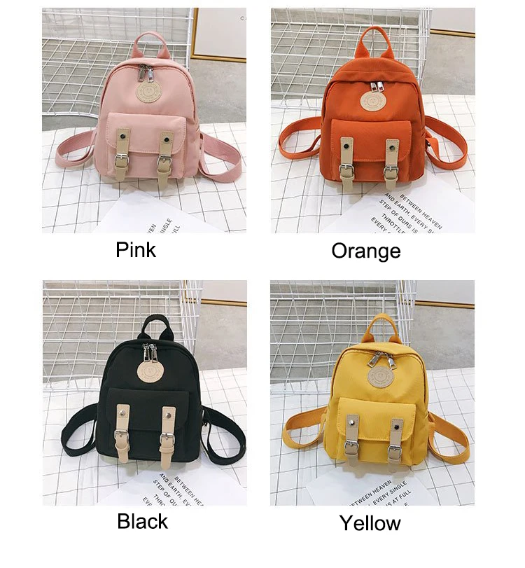 Backpack Women Small Teenage School Bag Fashion New High Quality Zipper Female Backpacks Double Belt Mini Shoulder Bags Travel