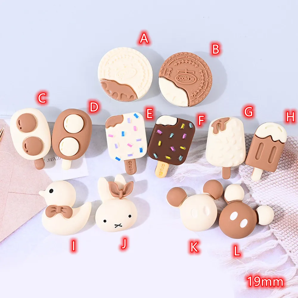 

20Pcs Cute Mini Cake Ice Cream Popsicle Flat Back Resin Cabochons Scrapbooking DIY Jewelry Craft Decoration Accessories