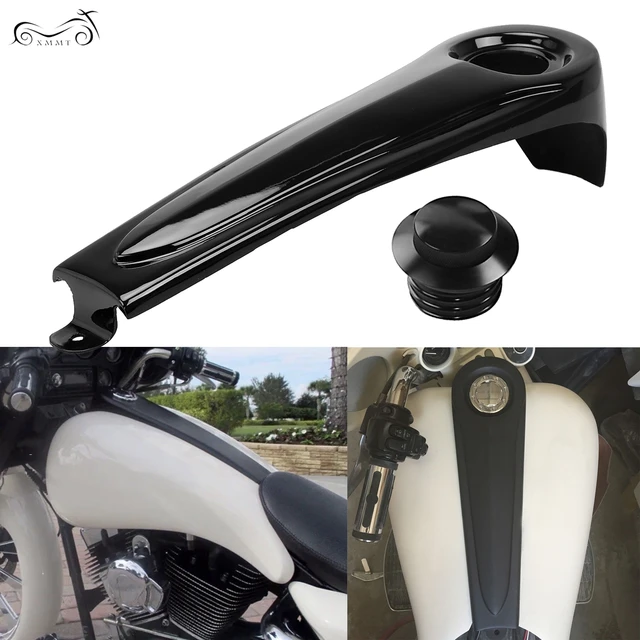 Black Smooth Dash Fuel Tank Console Trim Panel Kit+Gas Tank Cap Cover ABS  For Harley Electra Ultra Street Road Glide 1986-2007 - AliExpress