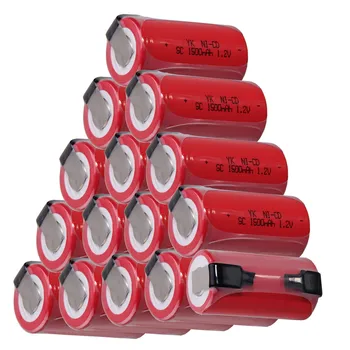 

15 pieces SC battery 1.2v 1500mah nicd power tools for dewalt for bosch for hitachi for metabo