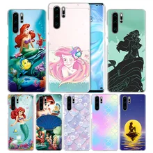 Чехол с изображением маленькой русалки для huawei P20 P Smart Z Plus P30 P10 P9 P8 mate 30 20 10 Lite Pro, жесткий чехол для телефона Cas