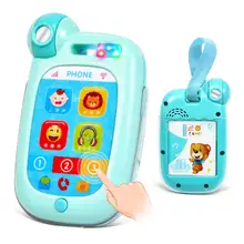 Моделирование сенсорный экран Музыка умный мобильный телефон с светодиодный раннего образования игрушки электрический стоп плакать Развивающие игрушки для детей