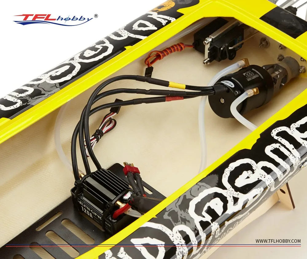US $253.71 Tfl1106 New Pursuit Struct Drive System Version Brushless 3660 1620kv Motor 120a Esc With Fiberglass Hull Rc Boat