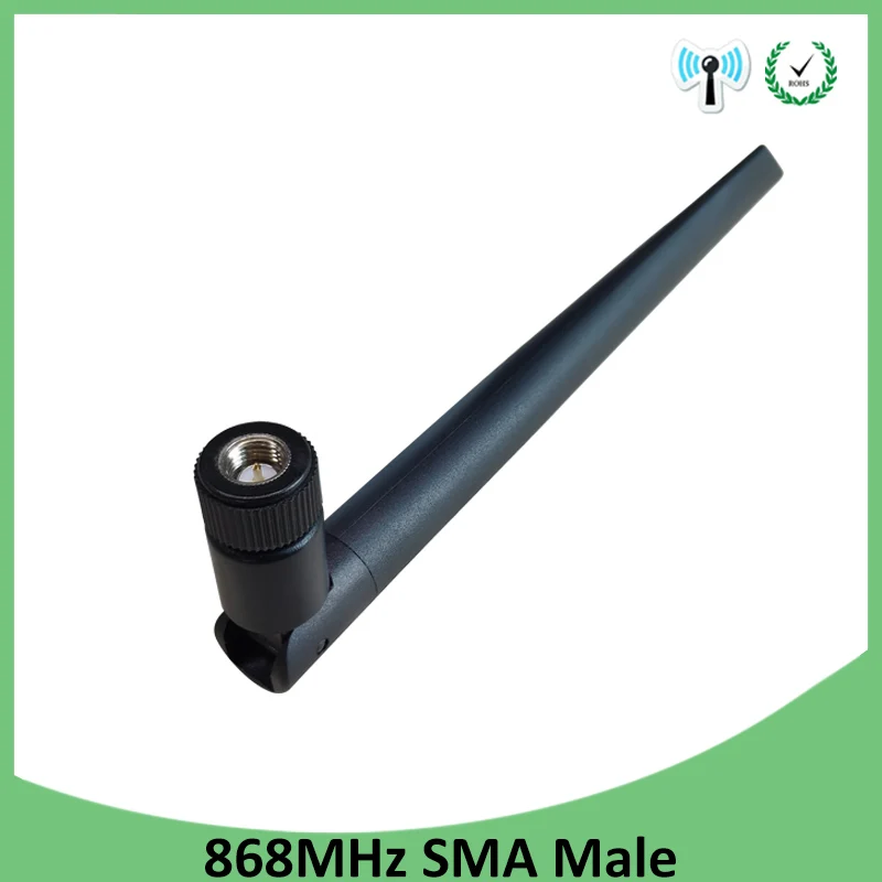 Grandwisdom 1p~2p 868~915MHz antenna 5dbi sma male wlan wifi dual band antena iot module router tp link signal receiver high gain