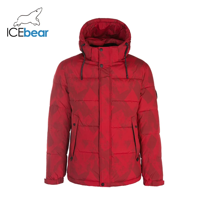 ICEbear 2019 Новая мужская зимняя куртка модное мужское пальто ветрозащитное теплое