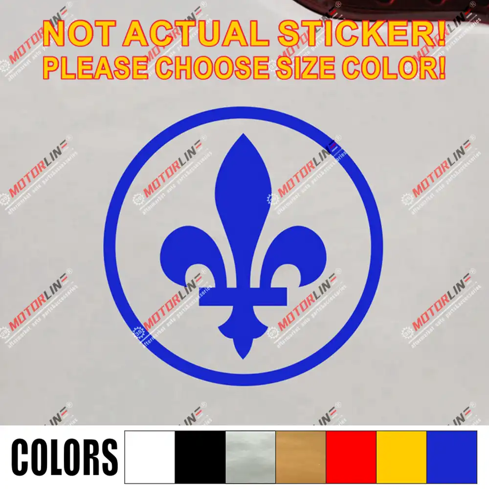 Quebec Fleur De Lys Decal Sticker Flag Canada Car Vinyl Pick