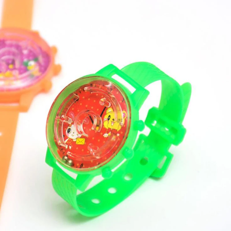 5 шт./лот детские игрушки красочный портативный трекбол-лабиринт часы