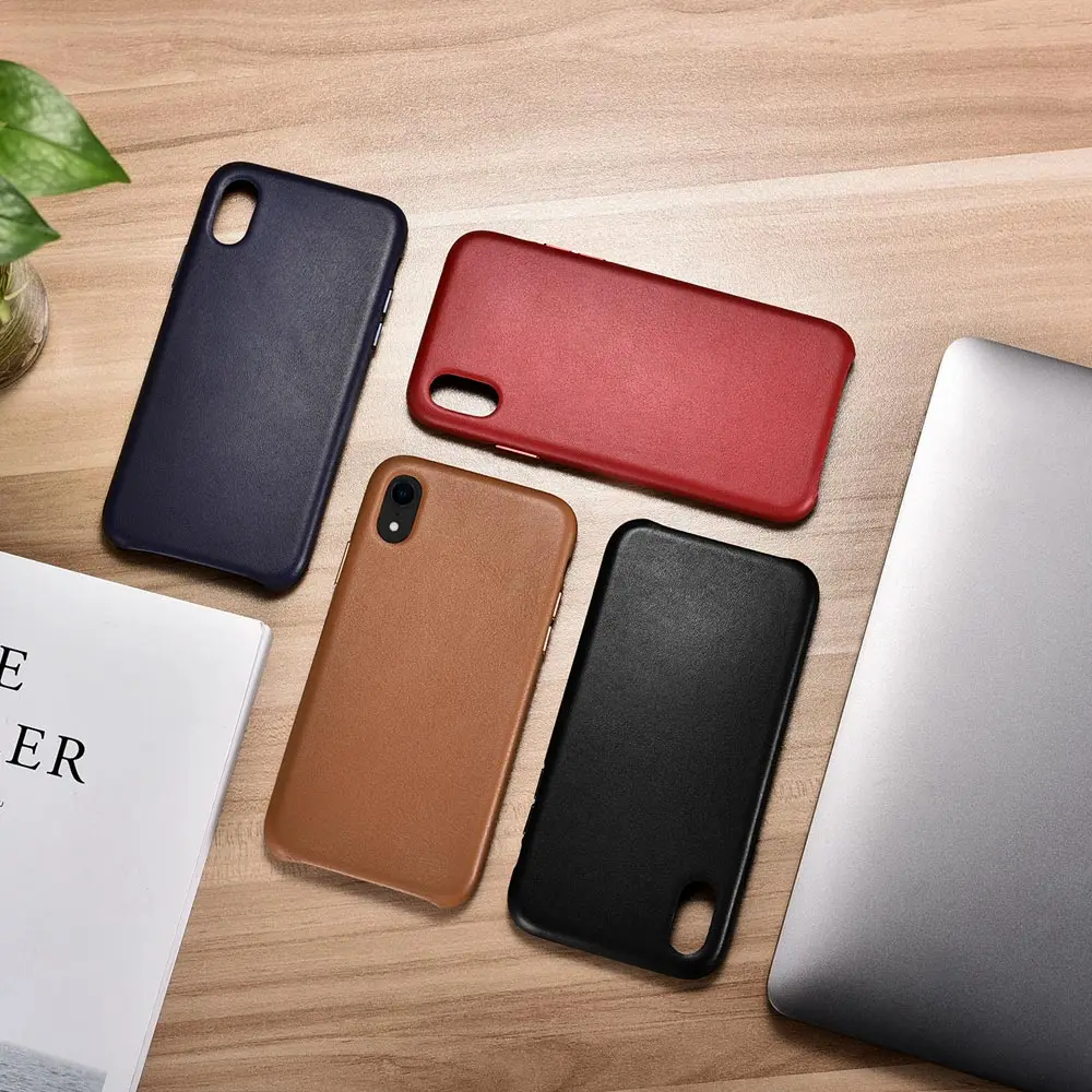 Бренд Icarer для iPhone XR, чехол из натуральной кожи, чехлы для телефонов, подходит для iPhone XR, ультра тонкая задняя крышка