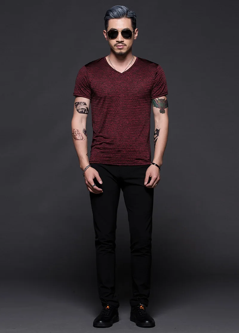 Горячие летние мужские футболки сплошной цвет Slim Fit короткий рукав мужские s Новые Топы из полиэстера футболка брендовая одежда 70B0162