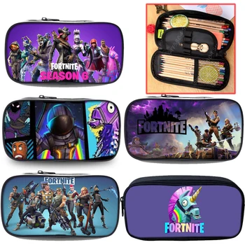 

Fortnite Pencil Case Bag Kid Student Child Game Printed Pen Box Pouch Stationery Battle Royale School Supplies Big Capacity