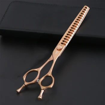 

Japan 440c 7.5 Inch Professional High-end Pet Dog Grooming Scissors Thinning Shears Thinning Rate About 60%
