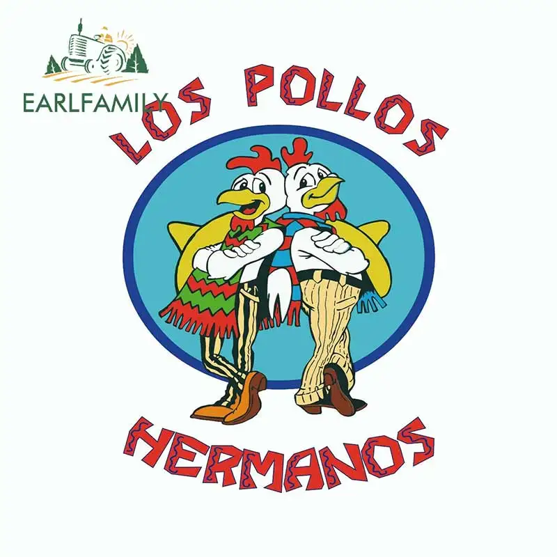 EARLFAMILY-pegatina de vinilo para decoración de portátil, para Los Pollos, maletero, coche, parabrisas, refrigerador, 13cm x 10,4 cm