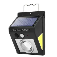 Открытый 32LED солнечной энергии движения индукционный режим постоянный кронштейн с задним ремнем сенсор лампа COB 3 режима Сад Двор Настенный светильник