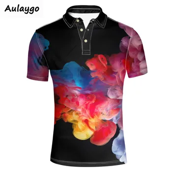 

Men Classic Polos Shirt Short Sleeve Smoke Design New Arrived 2020 Summer Boy Plus Size Top Turn-over Collar Soft Clothes Gomlek