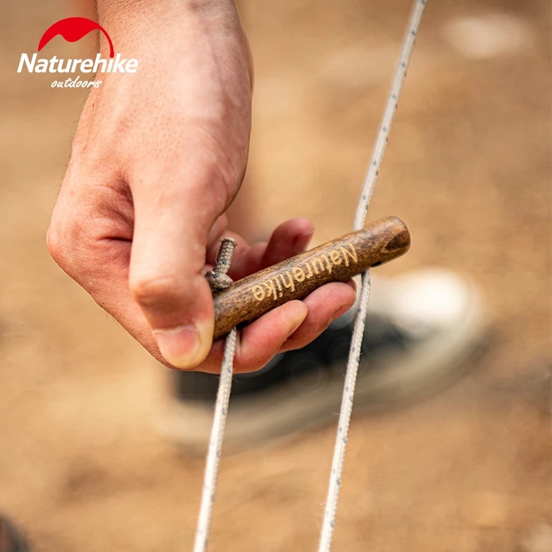 Палатка Naturehike туристическая аксессуар для улицы веревка Пряжка нескользящая деревянная Ультралегкая