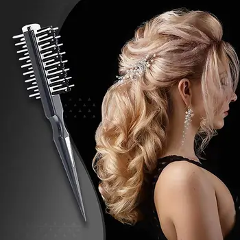 

2019 Professional Portable Comb Unisex Double-sided Pointed Handle Hair Salon Brush Hairdressing Styling Drying Curling Comb